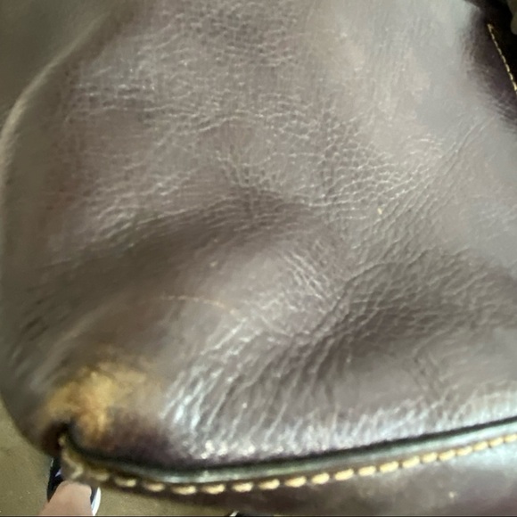 B. Makowsky Soft Leather Hobo Shoulderbag Magnetic - Picture 7 of 10